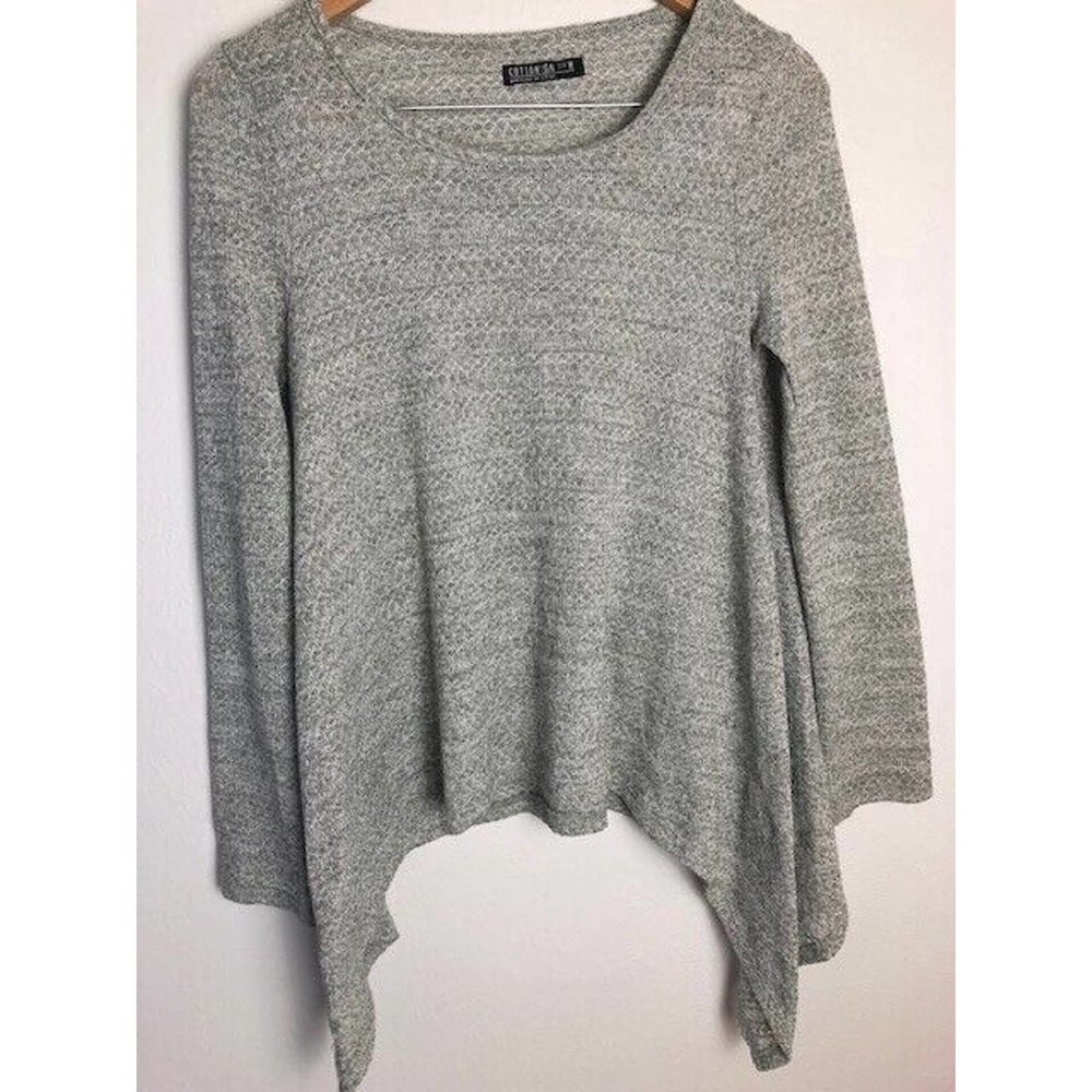 CottonOn Sweater Women's Medium Asymmetrical Light Green Cotton:On Cotton On